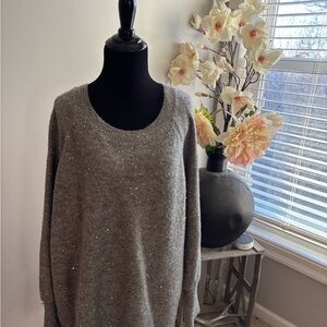 LC Lauren Conrad Sparkling Gray Sweater